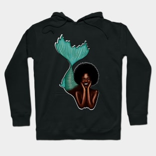 Afro Mermaid, African, Black Girl Magic Hoodie